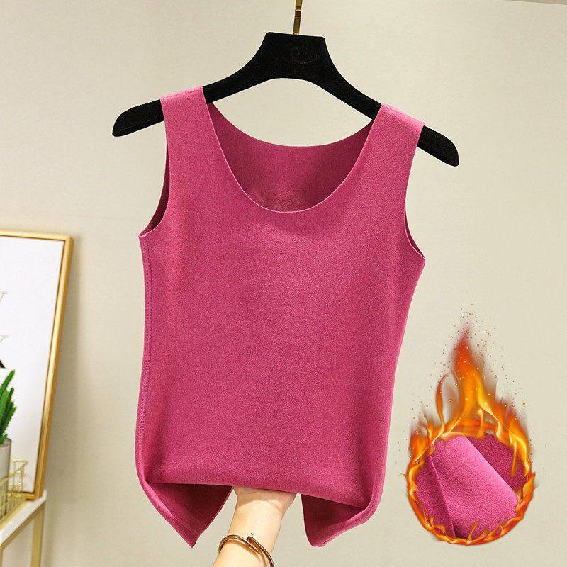 无痕修身打底衫内搭上衣双面绒背心女士秋冬德绒发热保暖吊带小衫,淘宝优惠券,粉丝福利购,淘宝优惠卷