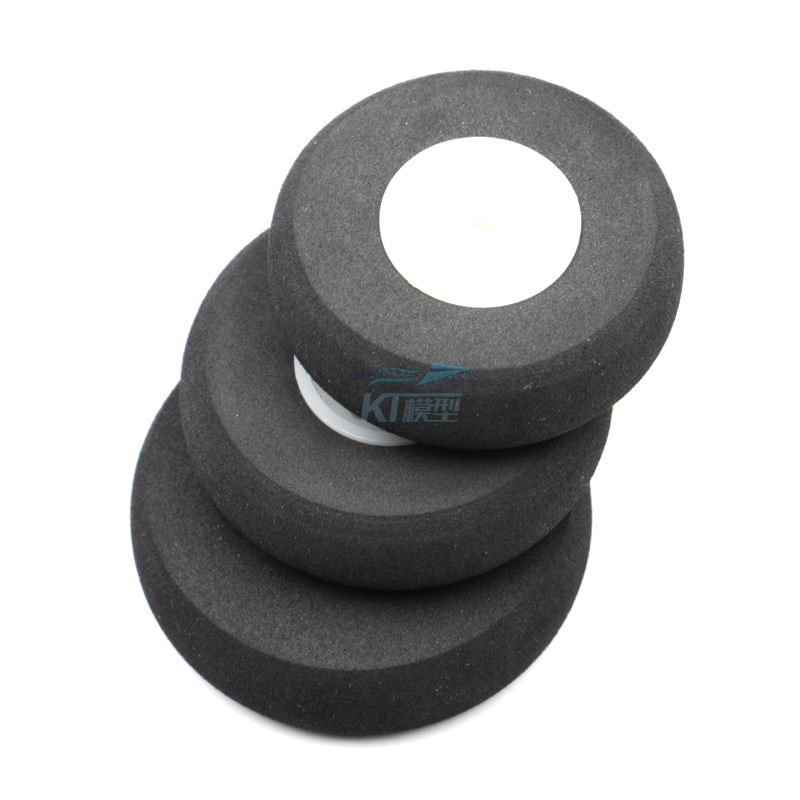 KMP遥控航模固定翼飞机起落架轮子EVA轮胎厚18MM直径50 55 60MM - 图0