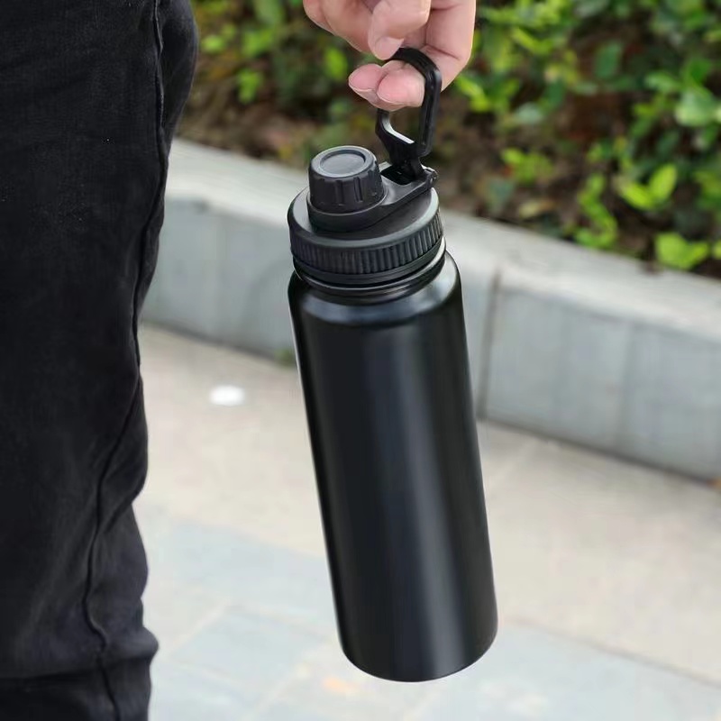 Stainless Steel Flask Thermo Mug Sports Water Bottle Cup-图2