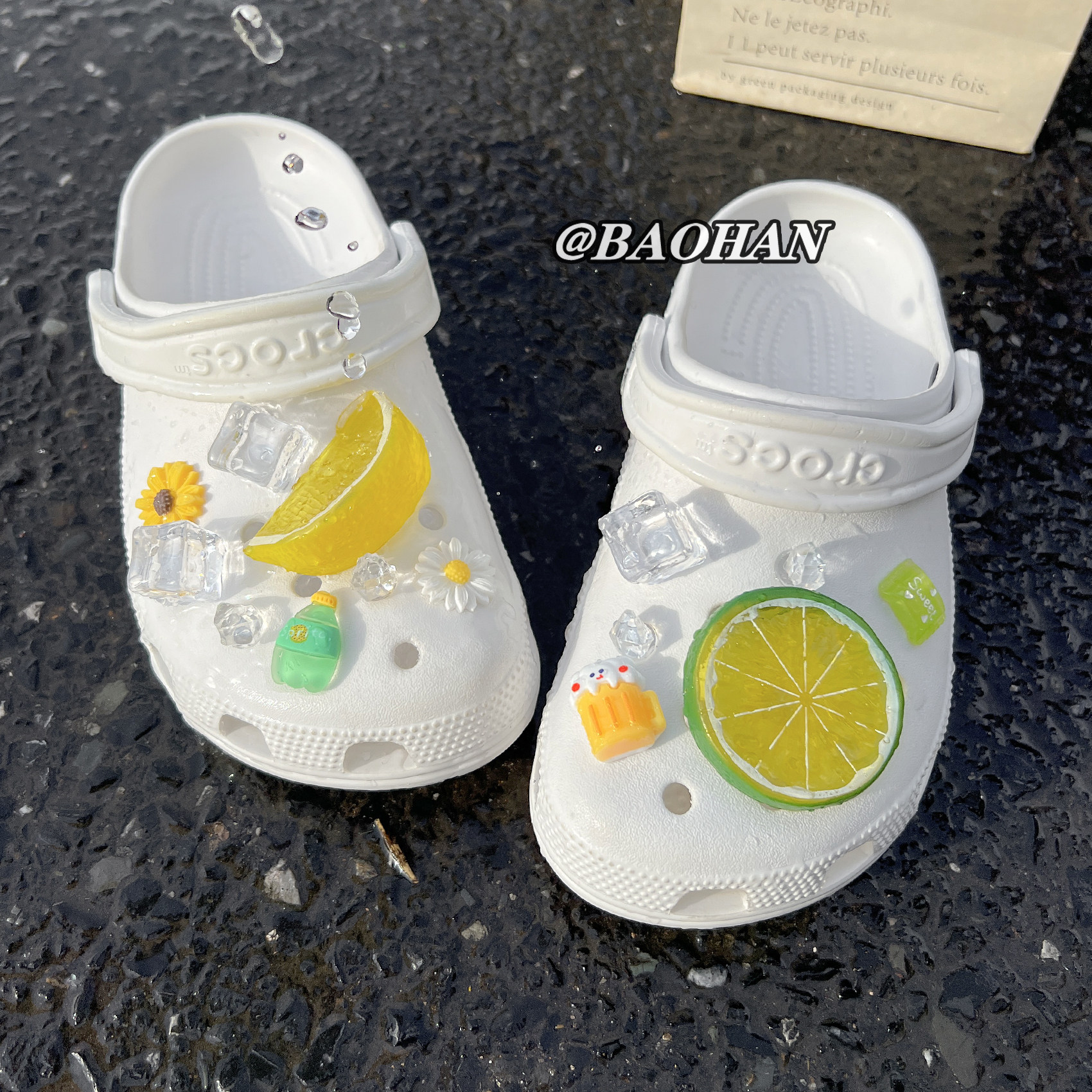 ins冰块洞洞鞋配饰crocs鞋花crocs卡洛驰装饰扣diy高级感配件新款,淘宝优惠券,粉丝福利购,淘宝优惠卷