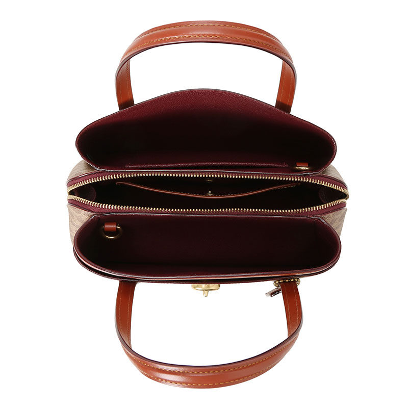 coach lora老花托特包中号椭圆扣 LAMAVO女士包袋