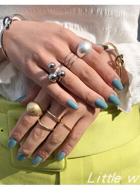 女INS风日系简约小众戒指