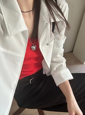 欧美风金属银色爱心水滴豆豆吊坠米粒链条项链颈链锁骨链潮人女