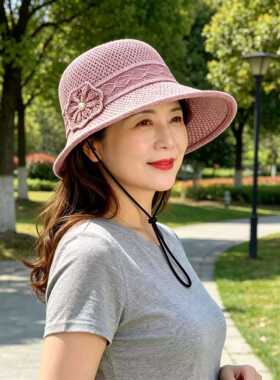 编织渔夫帽女夏季新款韩版时尚百搭防晒帽户外旅行出游遮阳沙滩帽