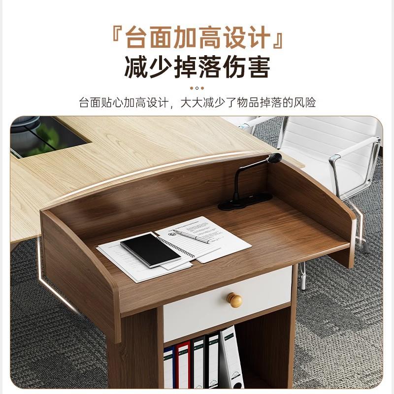 演讲台发言台讲台桌讲桌简易教室迎宾台导购教师登记接待前台桌子 - 图0