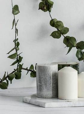 平板六角形垫盘点心首饰大理石