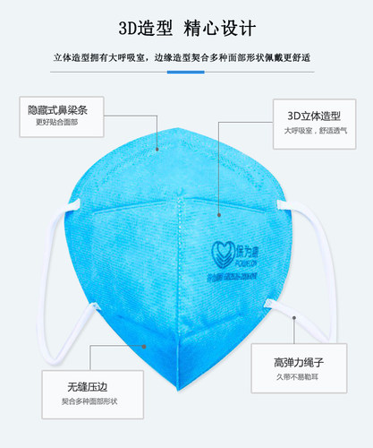 保为康9600防尘口罩一次性防雾霾打磨木工煤矿工业粉尘口罩 - 图0