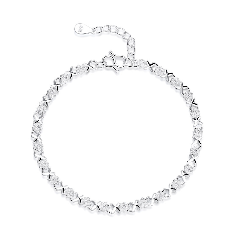 纯银女小众个性设计手串闺蜜手链 缘奋手链