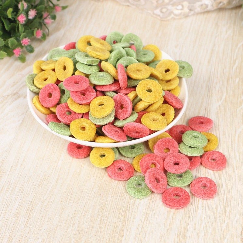 高纤维什锦谷物磨牙三色草圈兔子龙猫豚鼠荷兰猪磨牙营养零食500g,淘宝优惠券,粉丝福利购,淘宝优惠卷