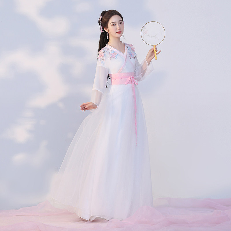 古装夏季齐腰襦裙套装飘逸超仙汉服 美俪秘籍汉服