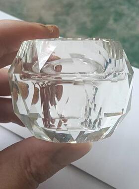 新款透明水晶蜡烛台香薰摆