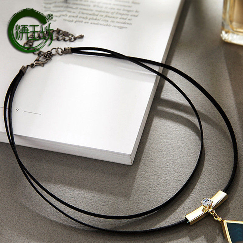 洅玉坊新款洛言乐章双层女锁骨链 洅玉坊项链