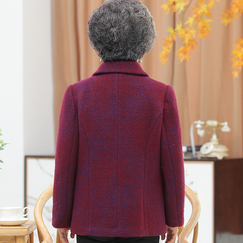 新款女装秋冬装水貂绒外套60岁70 蔓姿莲中老年女装