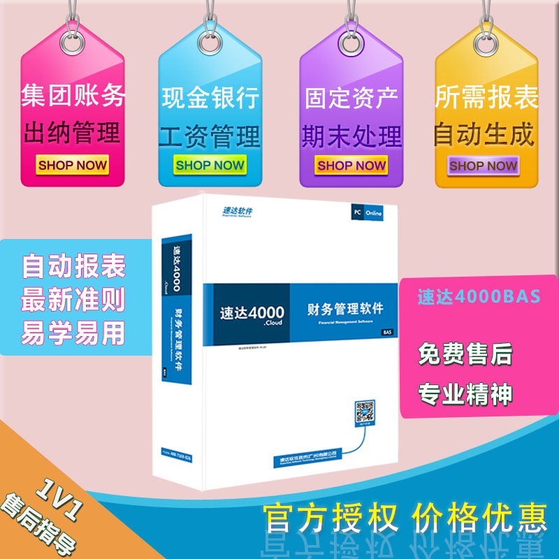 速达软件速达3000BAS财务软件进销存会计记账软件记账凭证最新版 - 图2