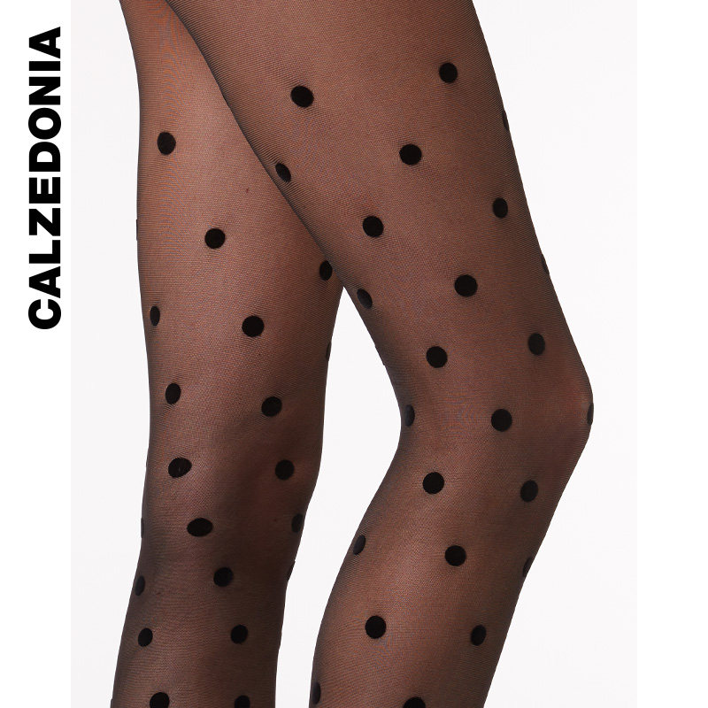 CALZEDONIA卡泽意袜春夏女复古性感30D波点丝滑连裤袜丝袜LIC060,淘宝优惠券,粉丝福利购,淘宝优惠卷