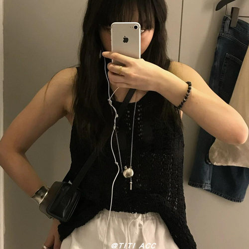 韩系ins风银色水壶吊坠长款项链女小众设计实心金属毛衣链配饰潮 - 图3