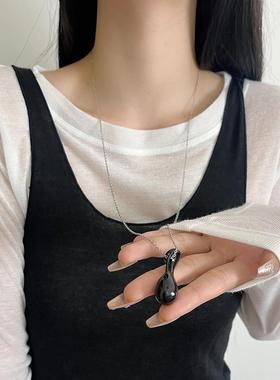 韩国博主同款净水瓶子吊坠项链女