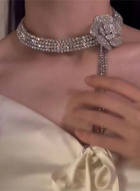 小众轻奢高级感流苏项链新娘婚礼