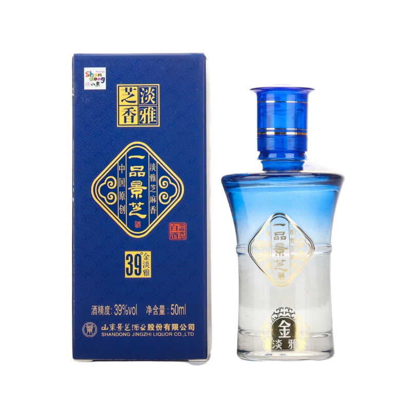 39度一品景芝金淡雅50ml小酒版收藏芝麻香型2012年产 - 图3