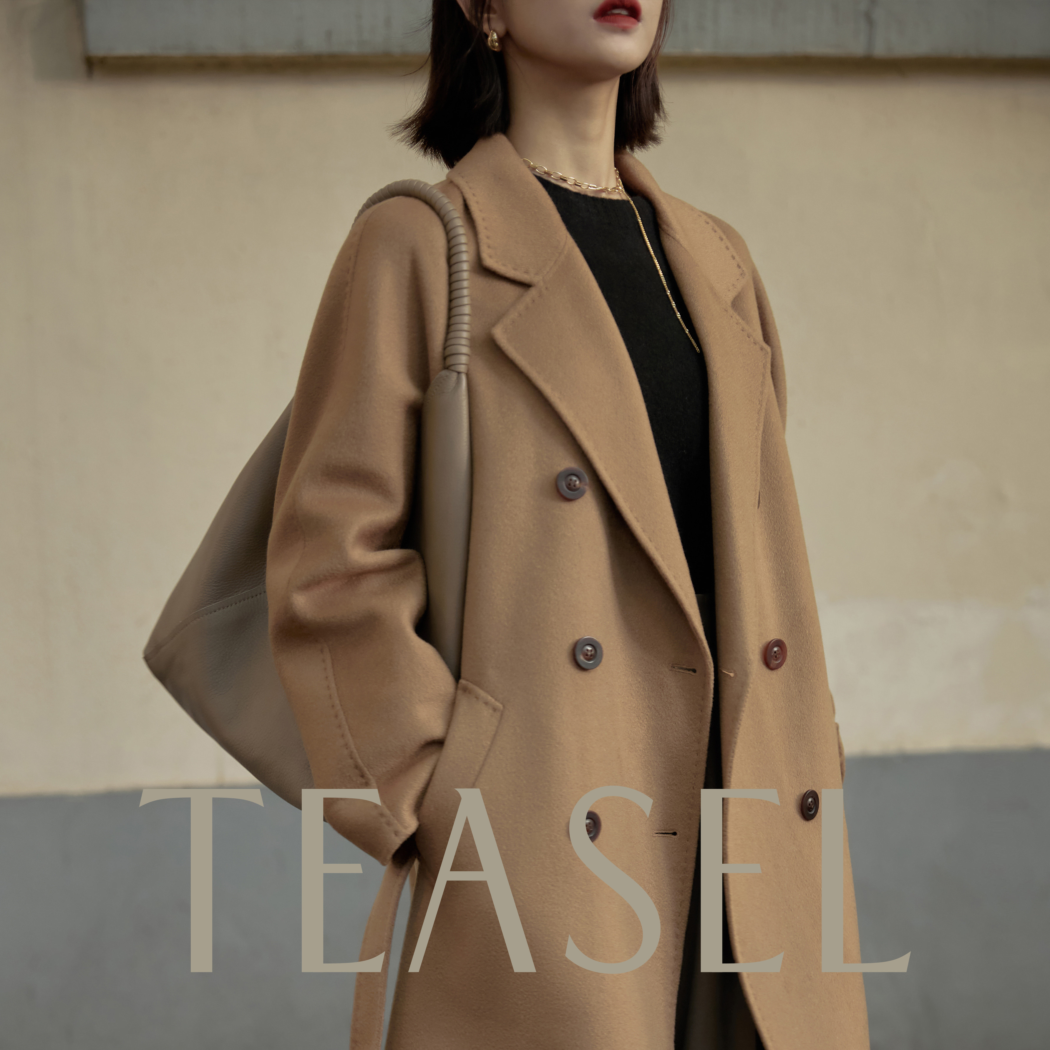 TEASEL「INFINITY ALXA」终身包洗护 14.5微米101801纯羊绒大衣,淘宝优惠券,粉丝福利购,淘宝优惠卷