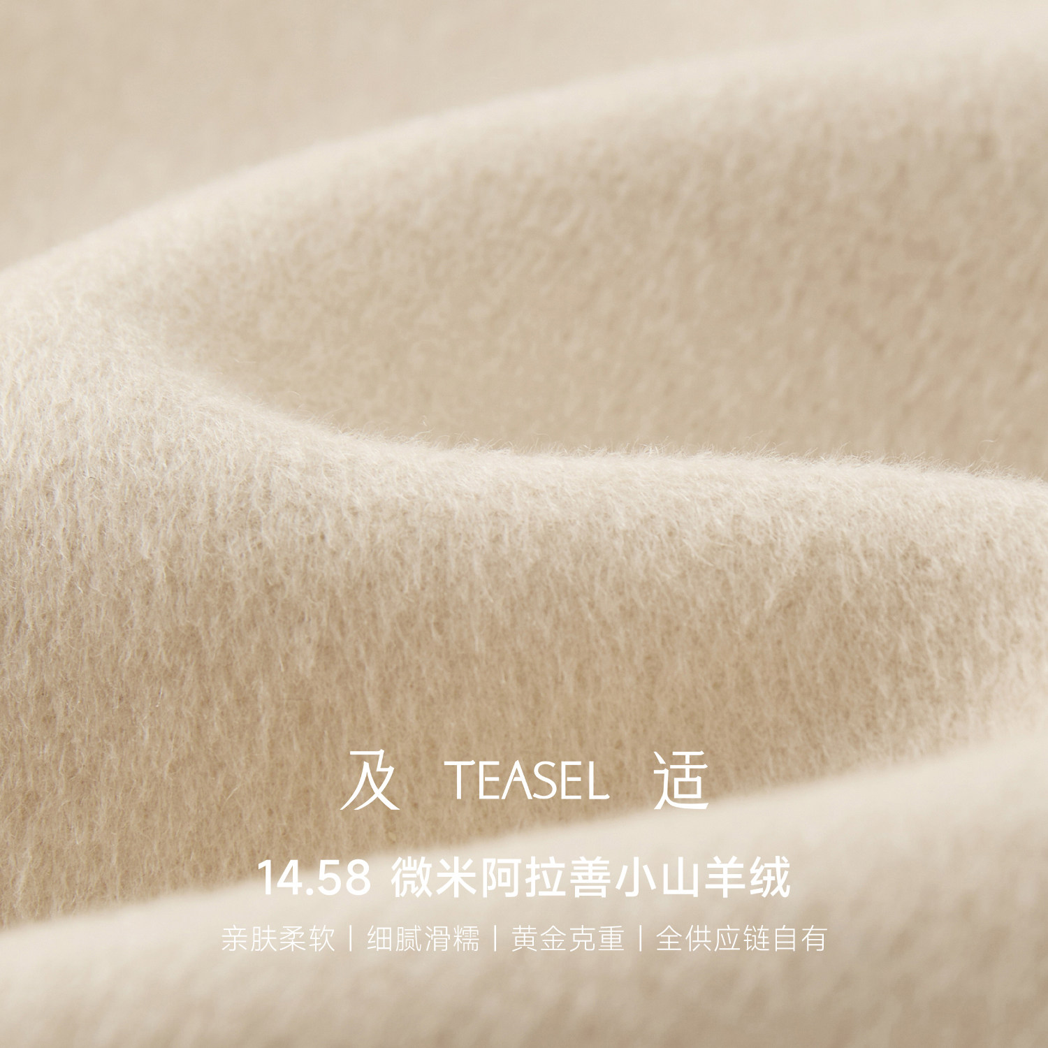 TEASEL「INFINITY ALXA」14.5微米101801加厚带里衬纯羊绒大衣,淘宝优惠券,粉丝福利购,淘宝优惠卷