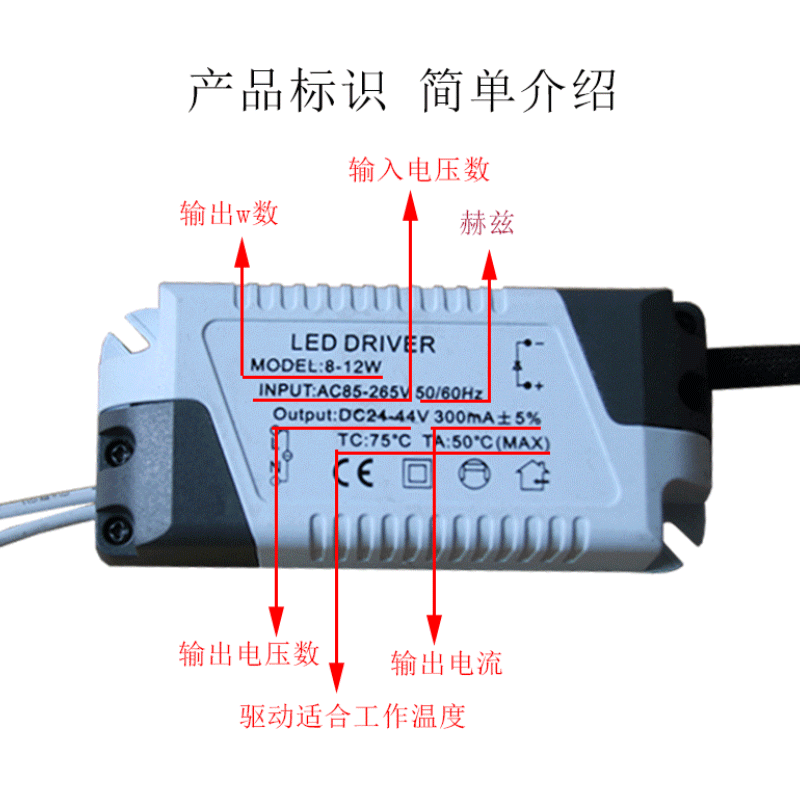 led天花灯筒灯射灯吸顶灯驱动整流器变压器3w5w7w12w18w24w36w-图1