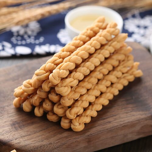 众望小麻花500g独立小包装海苔味三支装长麻花食品办公室休闲零食 - 图1