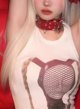 小众脖套钉铆皮宽项圈亚文化朋克风金属颈链男女choker项链颈托