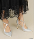 2019 xuân hè mới R home Nhật Bản đơn 8 cm mỏng cao gót nhọn mũi nhọn với sandal thấp nữ - Giày cắt thấp giày quai hậu nữ Giày cắt thấp