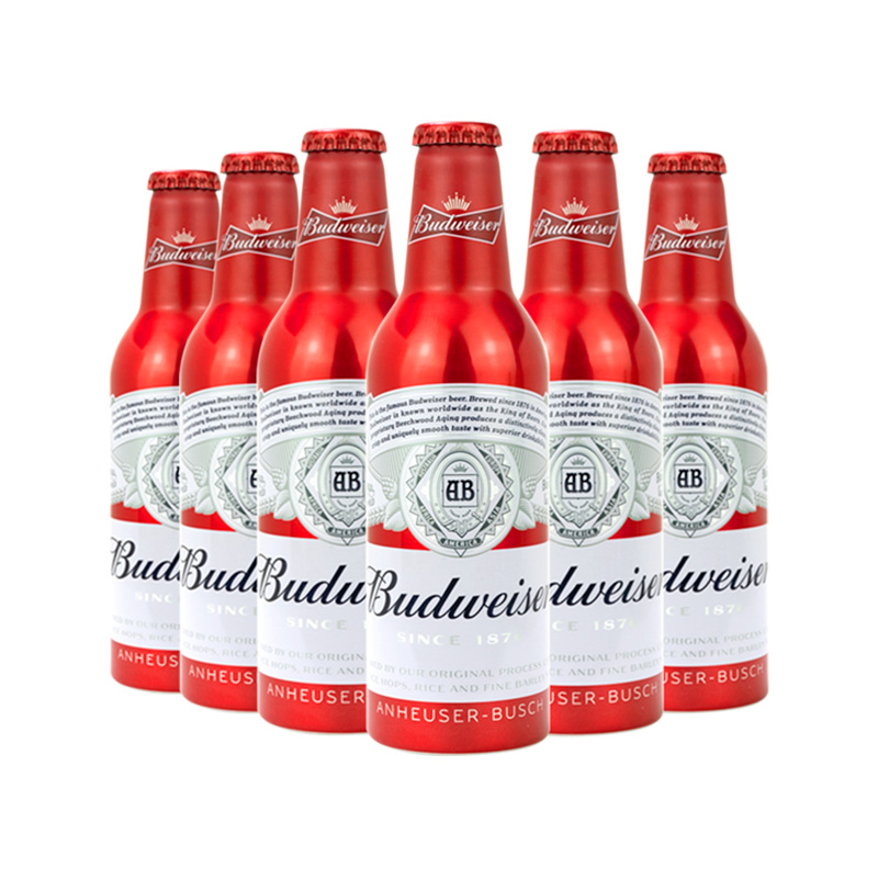 Budweiser百威红色经典啤酒铝罐355ml*6罐 国产百威经典铝瓶 - 图3