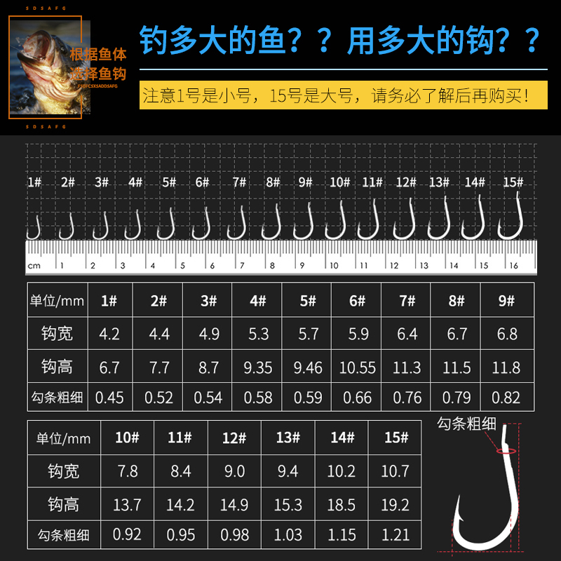 挺野鱼钓伊豆鱼钩散装进口日本有倒刺钓鱼钩袖钩鲫鱼钩子正品渔具