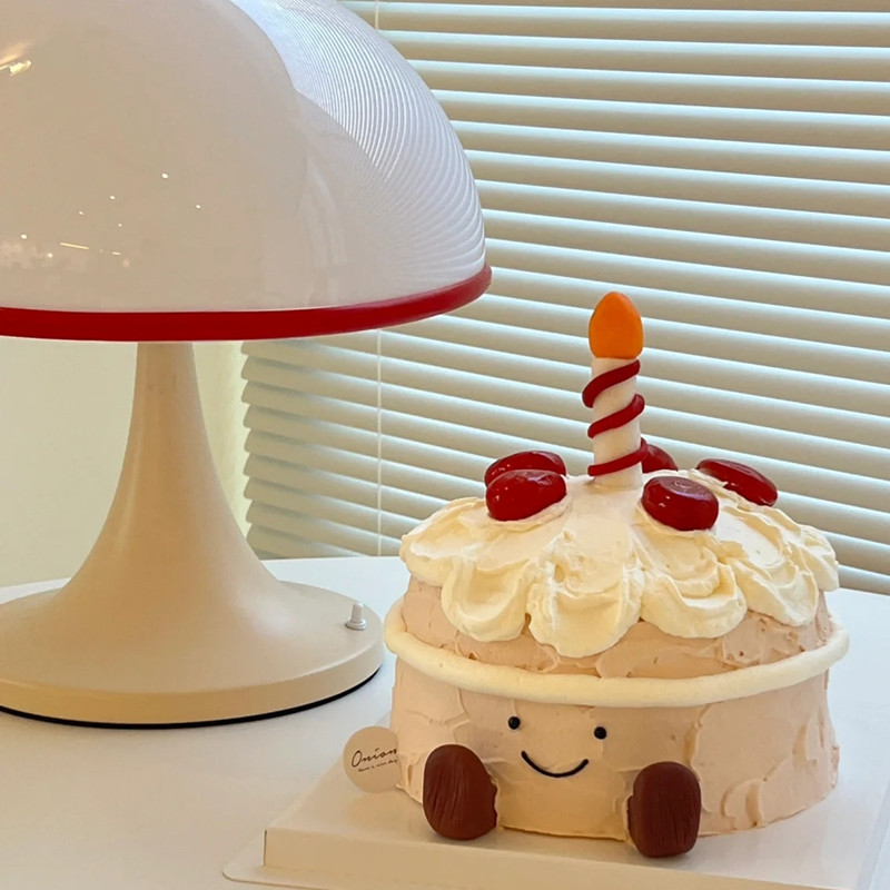 小红书可爱简约生日蜡烛烘焙蛋糕装饰摆件小脚蛋糕插牌插件 - 图1