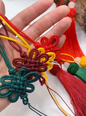 古风中国结流苏短胖手工半成品
