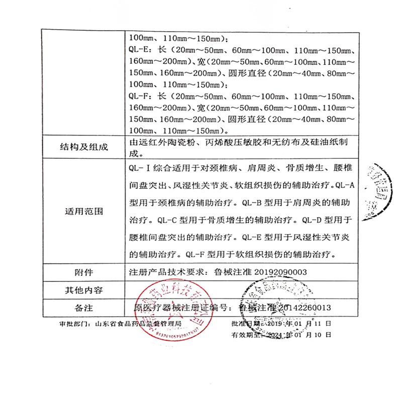 秦鲁九牛神远红外理疗贴正品一盒3贴-图2