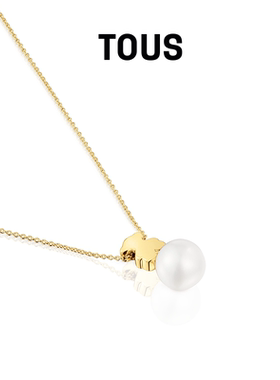 【新品】TOUS/桃丝熊Sweet Dolls系列18K金珍珠小熊项链西班牙