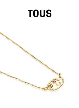 TSURI系列18K金透辉石紫水晶项链