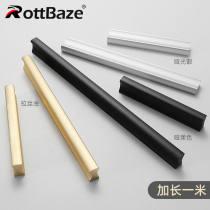 Nordic minimalist golden handle modern minimalist black handle cabinet door cabinet pull handle drawer wardrobe long handle silver