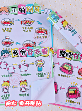 幼儿园区域角规则进区约定墙贴