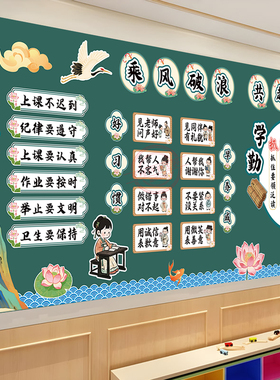 新学期开学季班级黑板报班级墙贴