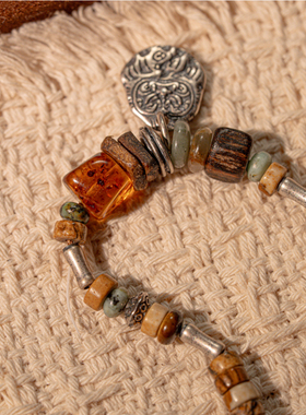 欧洲设计师TRÉE925银【觉木】原创小众设计手工手链