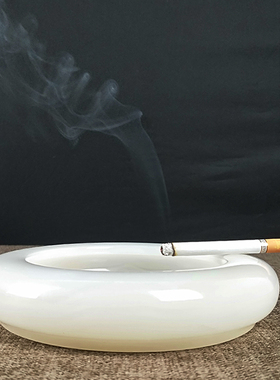 圆形大理石材中欧式居家烟灰缸