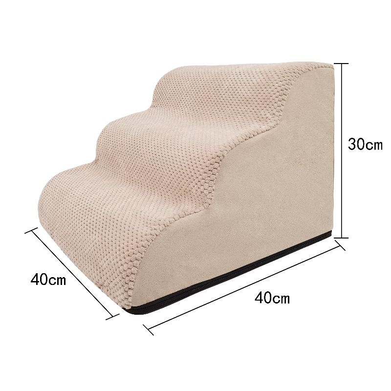 狗狗上床台阶防滑可拆洗爬梯斜坡老年犬梯子沙发床边爬梯狗狗台阶 - 图0