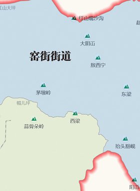 红古区地图1.15m折叠版兰州市会议办公室装饰画客厅背景墙贴图