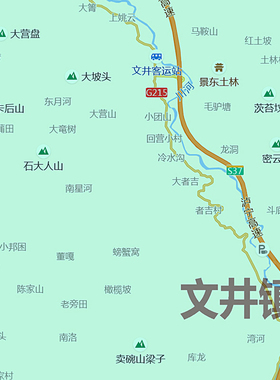 景东彝族自治县地图1.15m新款高清普洱市折叠版装饰画墙贴现货