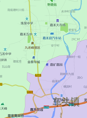 嘉禾县地图1.15m新款高清郴州市折叠家用办公室书房装饰墙贴现货