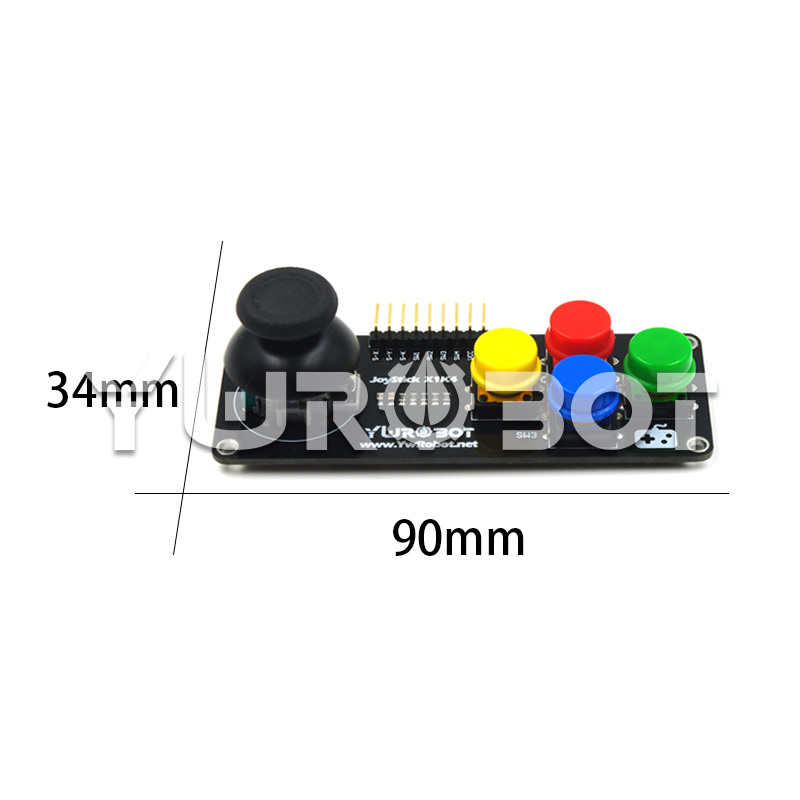 【YwRobot】适用于Arduino电子积木PS2游戏摇杆按键模块 JoyStick - 图0