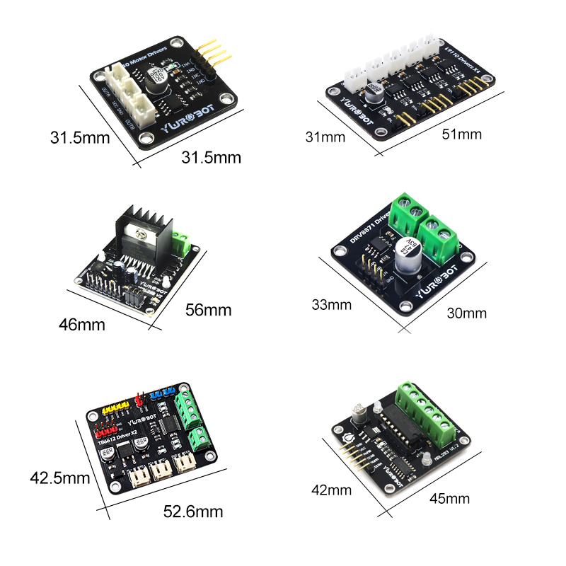 YwRobot直流马达驱动模块L9110双H桥TB6612 L293D L298N DRV8871-图2