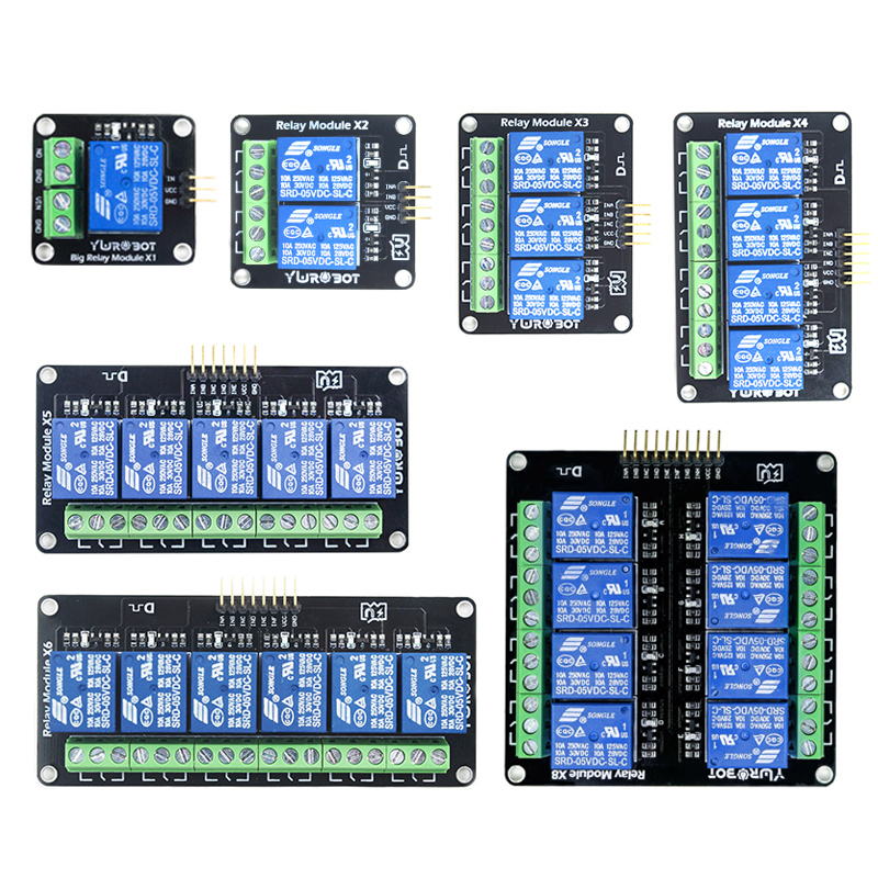 【YwRobot】适用于Arduino  1-8路大电流继电器模块松乐5V开关10A - 图3