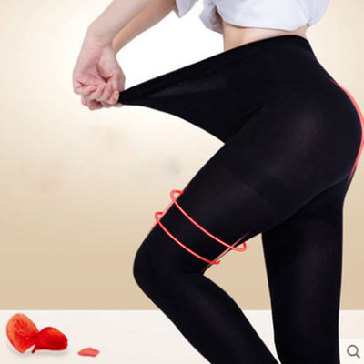 120D天鹅绒连裤袜 糖果色加档不透肉 踩脚袜 40D半透肉5D包芯丝 - 图1