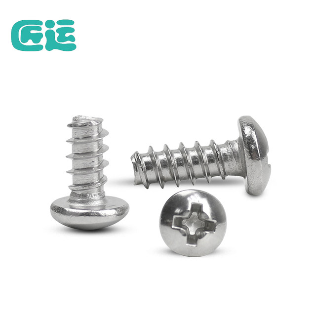 304 stainless steel cross round head self-tapping screw
